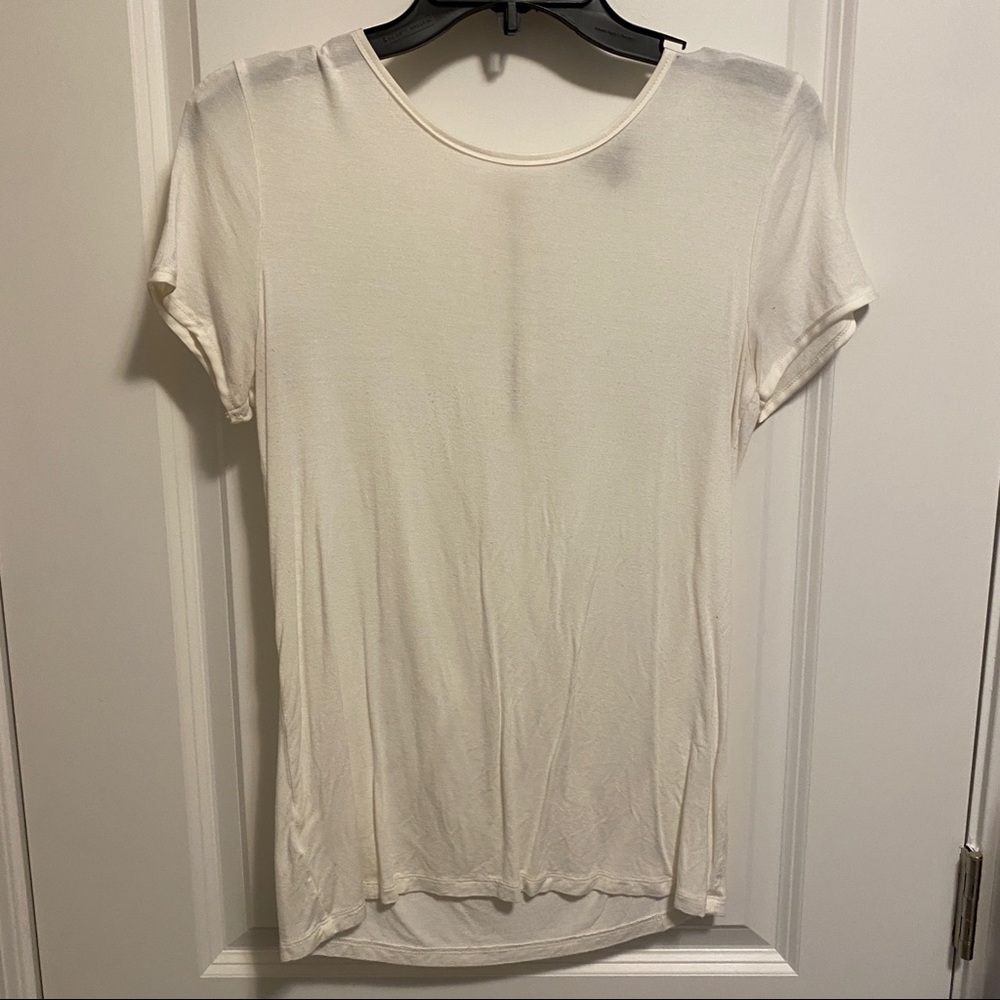 White Ann Taylor Tee